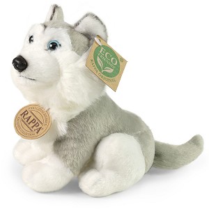 Piesek Husky Siedzcy Szary - 16cm