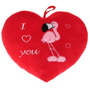 Poduszka serce flaming I Love You - 20cm