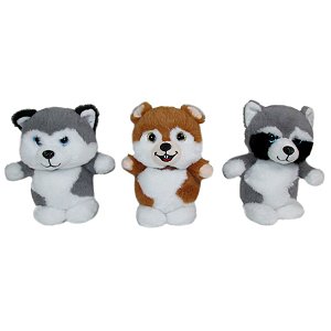 Piesek Husky Wiewirka Szop Pracz w torbie Mix - 20cm