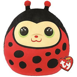 Poduszka Biedronka Izzy Squishy Ty - 30x22cm